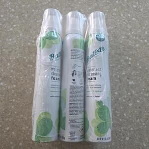Batiste No Rinse Shampoo Waterless Cleansing Foam 3.6oz/each-Sealed 3 Pkg